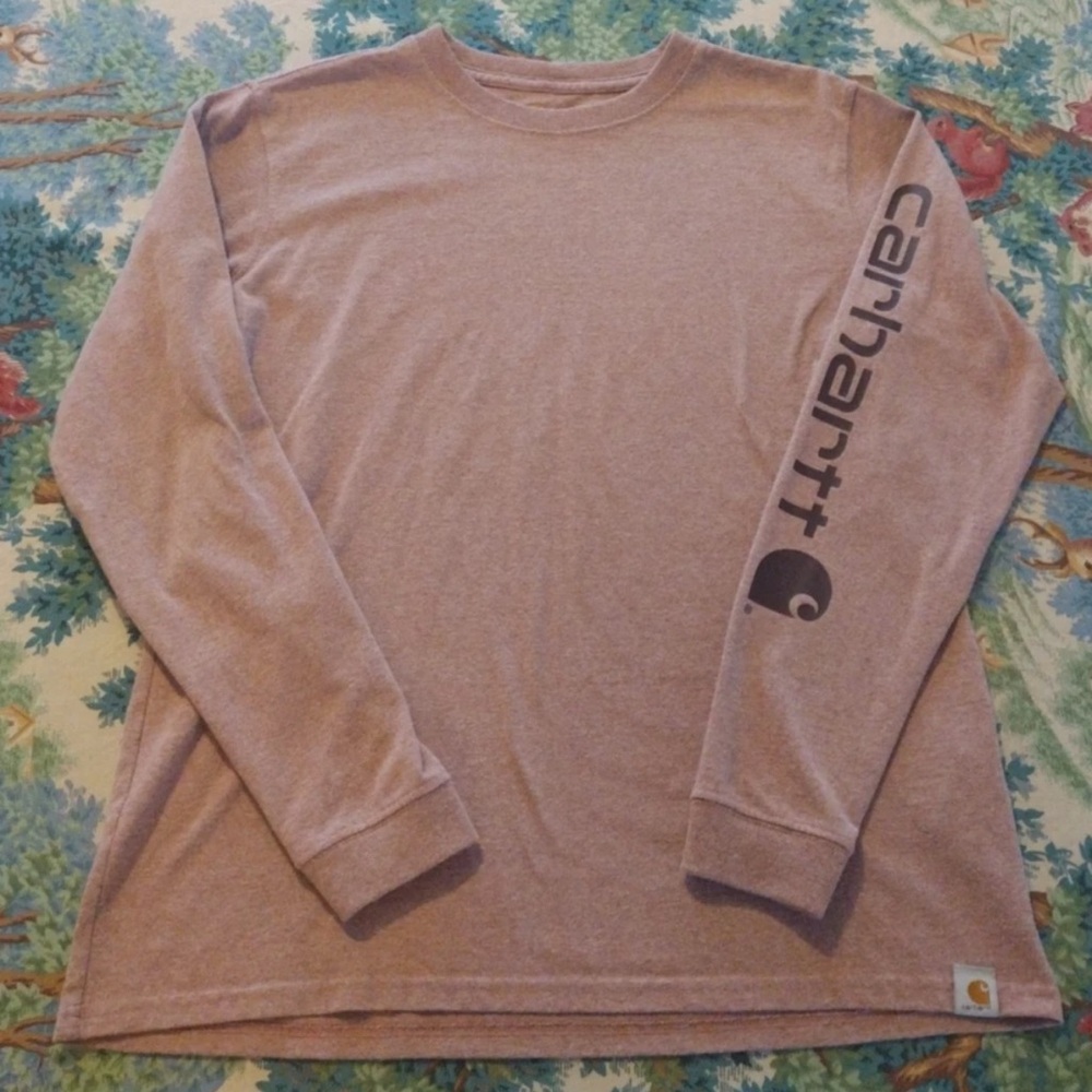 Carhartt Dusty Pink Long Sleeve Tee Sz M Original Fit